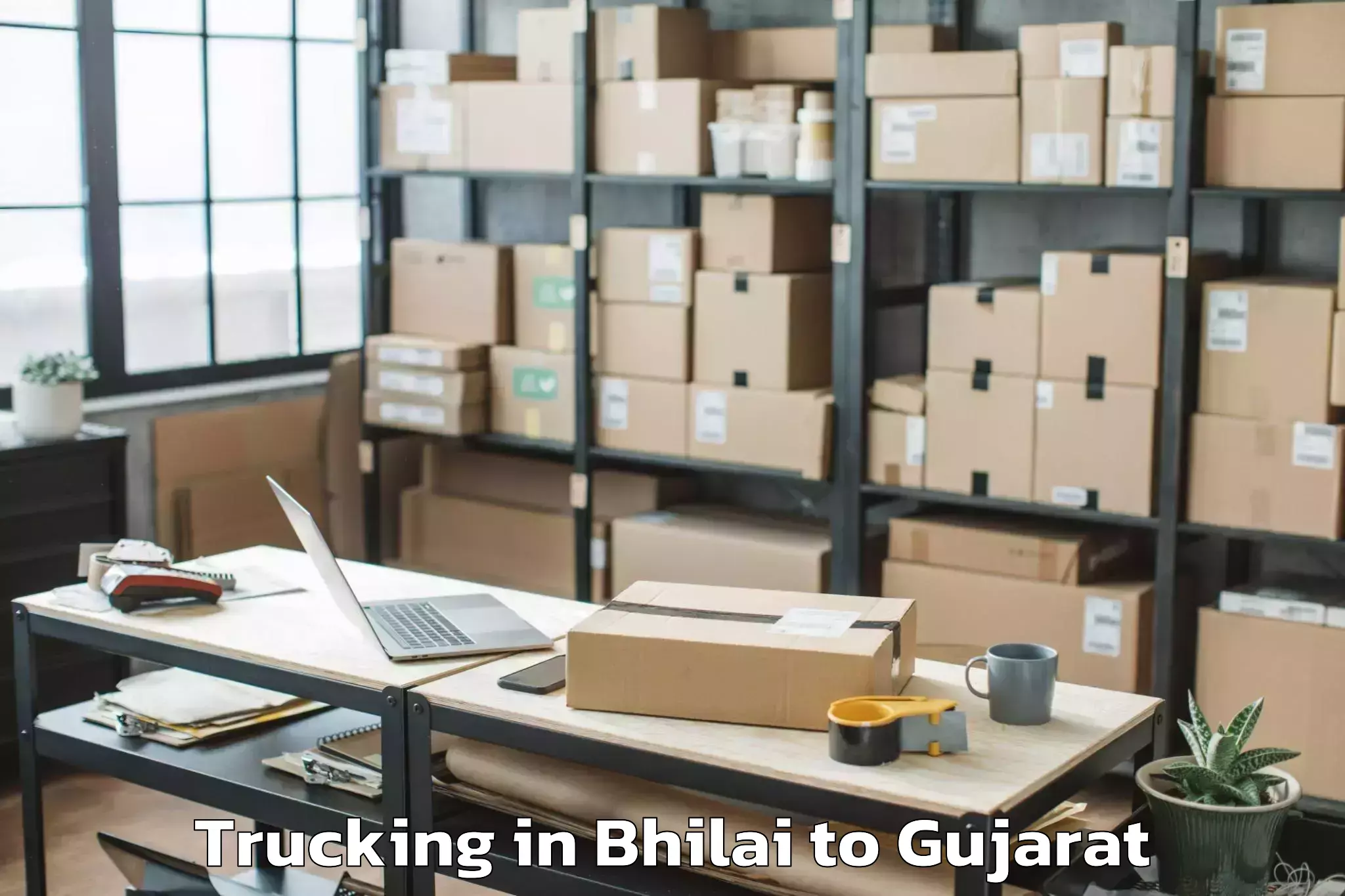 Hassle-Free Bhilai to Bhavnagar Airport Bhu Trucking